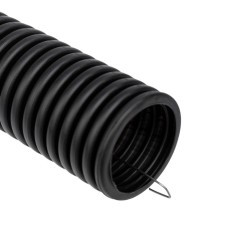 A meter pipe corrugated from PND, with probe, black, Ø40mm (Bay 15 m/pound) rexant