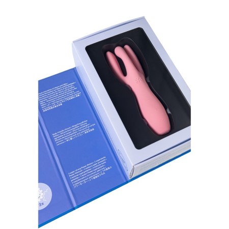 Satiffyer Threesome 3, 14 cm, silicone, silicone, pink color-13