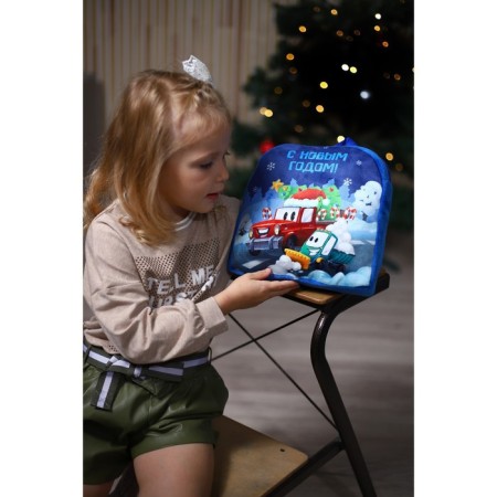 New Year's children's backpack "Happy New Year!" 26 × 24 cm-2