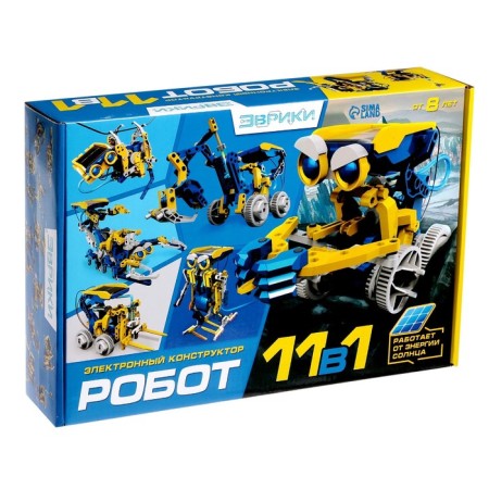 Electronic designer "Robot 11 in 1", works from the solar battery-12