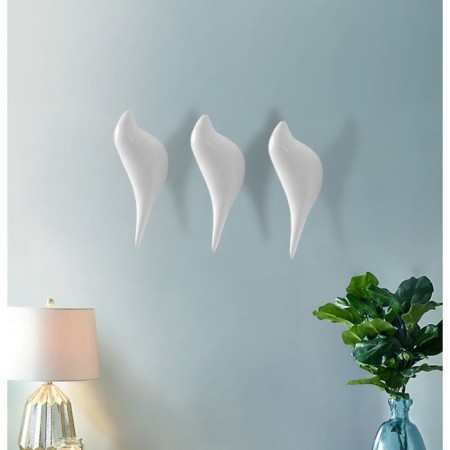Nast-light decor "Bird" 13 x 4 cm, white