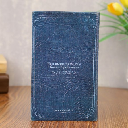 Safe tree Book Leather "My Napoleonic Plans" 17x11x5 cm-4