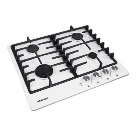 Hon surface Nordfrost HS 6043 W, gas, 4 burners, white-2