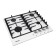 Hon surface Nordfrost HS 6043 W, gas, 4 burners, white