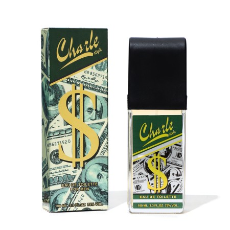 Toilet water for men Charle Style $ Dollar, 100 ml