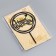 Topper "Happy Birthday", a circle with hearts, black gloss, give beautifully