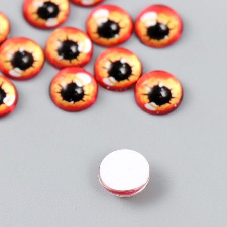 Decor (cabochon) for creativity glass "Eye flash" d = 1.2 cm-1