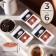 Candles of tea flavored "cappuccino" in gift boxes, 18 pcs