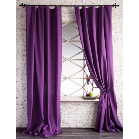 Set of curtains "Billy", 170 x 270 cm - 2 pcs., Violet