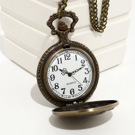 Pocket clock "Horse", quartz, d dial-4.5 cm-5