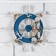 Interior decor "helm" on the wall, white-blue, 23 x 23 x 1.5 cm