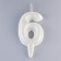 Candle in the Cake "Balls", number "6", pearl, 5.5 cm