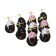 Duck with a propeller on a car panel with a squeak, black, set 9 pcs