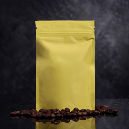 Package doy-pack, matte, yellow, 10 x 15 x 4 cm-2