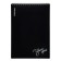 Notepad for spirals A5, 80 sheets, cage, Erichkrause "Words", black, plastic cover silk -screen covers, OFSET BELICT 100%, black