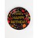 A set of paper utensils "Happy birthday", set 12 pcs., Black color