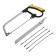 A set with a hacksaw tundra, metal files 5 pcs., Universal saw 1 pc.