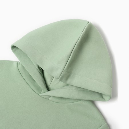 Kit for girls (sweatshirt, trousers), green color, height 92-98 cm-4