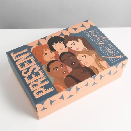 Gift folding box, packaging, Girl, 30 x 20 x 9 cm