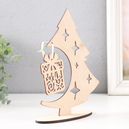 Souvenir "Christmas tree. Gift" 14x18.5 cm (set 3 parts)-1