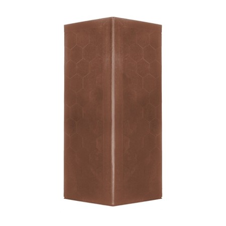 PPK parapet for a fence span, 50 × 28.5 × 2.5 cm, brown, “flexible tile”-3