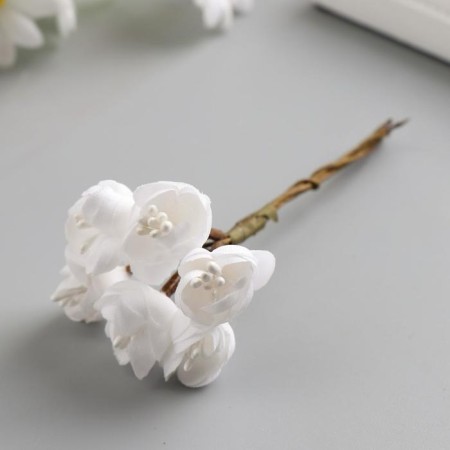 A set of decorative bouquets "Creative" 6pcs, white