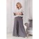Female trousers, size 52, gray color