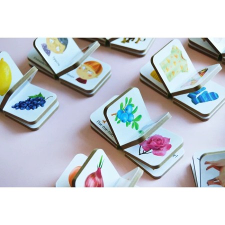 Books Cubes. Mini - books "World around me"-4