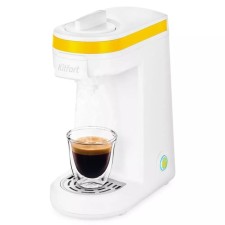 Coffee machine KitFort KT-7122-3, capsule, 800 W, 0.36 l, white-yellow