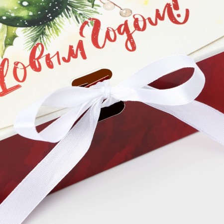 New Year. Gift New Year's folding, packaging, New Year's Wreath, 20 × 18 × 5 cm.-2