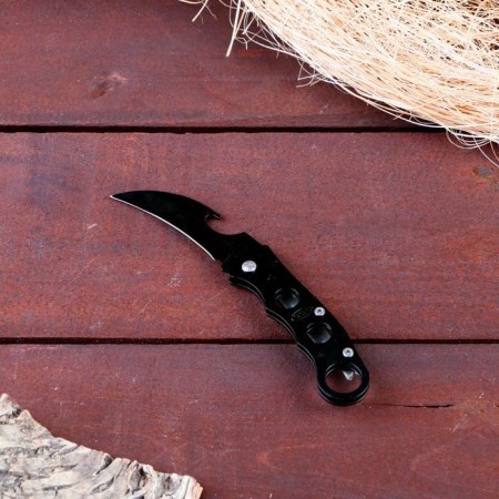 Knock-Kerambit "circles" 15cm, blade 62mm/1mmm