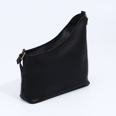 Bag Cross-Bodi with a zipper, black color-3