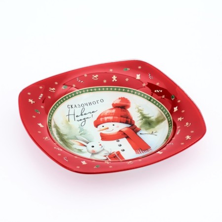 Bulk deep New Year's expensive attention of the "Fairytale New Year", 20 cm, glass-1