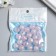 Plastic beads "Pale pink balls with sparkles" glow in the dark set of 20 g d = 1.2 cm
