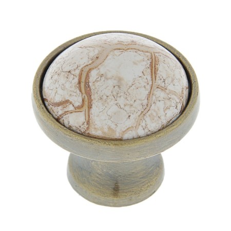 Handle button Art Tundra Ceramics 020, ceramic, bronze color
