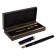 Gift feathers in the leatherette case, the case is blue with gold
