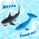 Set of marine animals "Underwater World", 6 figures
