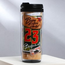 Thermal engine with the insert “Believe in your strength on February 23”, 350 ml