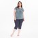 Female set (tunic, breeches), green color, size 50