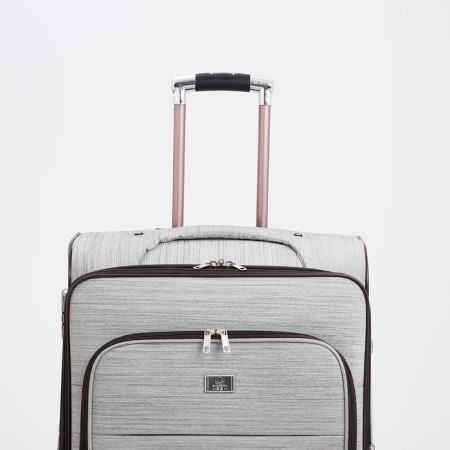 Big suitcase 28 ", lightning department, code castle, 4 wheels, outer pocket, gray color.-5