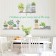 Interior plastic sticker "Plants in pots" 45x60 cm