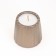 A candle in a candlelight made of gypsum with smooth faces, 9.5x9cm, gray-brown
