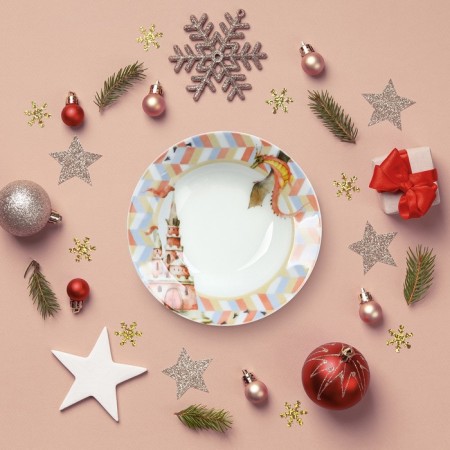 Deep plate "Dragon Country", 250 ml, d = 20 cm, porcelain-4