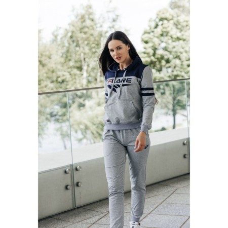 Female Female Suit, size 46, gray color, blue-2