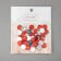 Decor for creativity Plastic "Rhil Obv. Red" set 34 pcs 1.2x1.4 cm