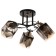 Chandelier 10101/3 3x60W E27, black/amber, 50x50x28 cm