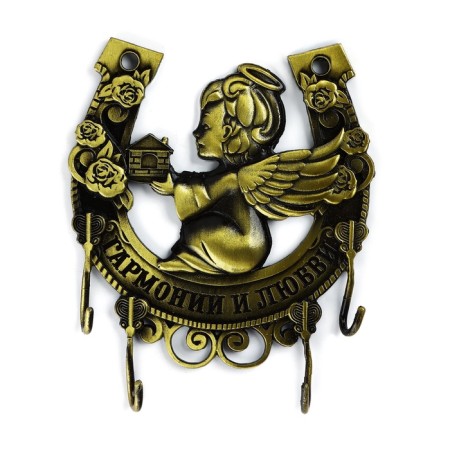 The keywater is wall -mounted "Harmony and Love", Angel, 10 x 10.6 cm-1