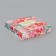 Box for sweets 16 pcs without a window "with love", 17.7 x 17.7 x 3.8 cm. Confectionery packaging