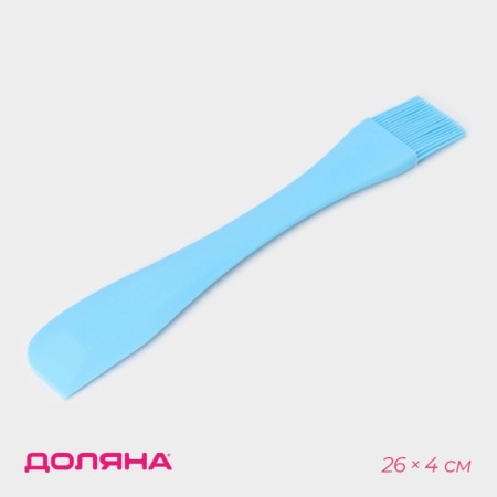 Dulyan brush "Duet", 26 × 4 × 1 cm, blue color