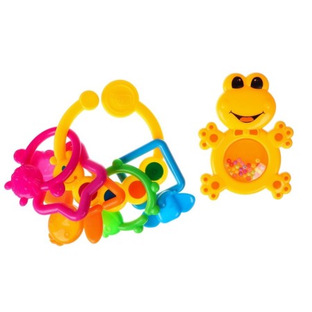 A set of rattles "Frog and caterpillar - chain", 2 pcs., Baby-3